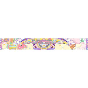 “星穹绿茵”紫色斜纹绸窄长条丝巾（"Star Sky Green Grass" Purple Striped Silk Narrow Strip Scarf）