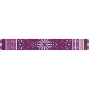 “足韵织梦”紫色斜纹绸窄长条丝巾（"Foot Harmony Dreamweaving" Purple Striped Silk Narrow Strip Scarf）