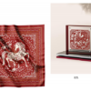 金骏星辉-红2 “金骏星辉”刻纸丝巾双非遗礼盒(赭红)“Golden Horse Starlight” Double Cultural Heritage Gift Box of Paper-cutting and Silk Scarf(dark red)