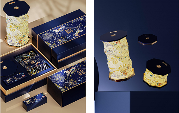 霓虹梦马2 “霓虹梦马”纸灯丝巾双非遗礼盒"Neon Dream Horse" Double Cultural Heritage Gift Box of Paper Lamp and Silk Scarf